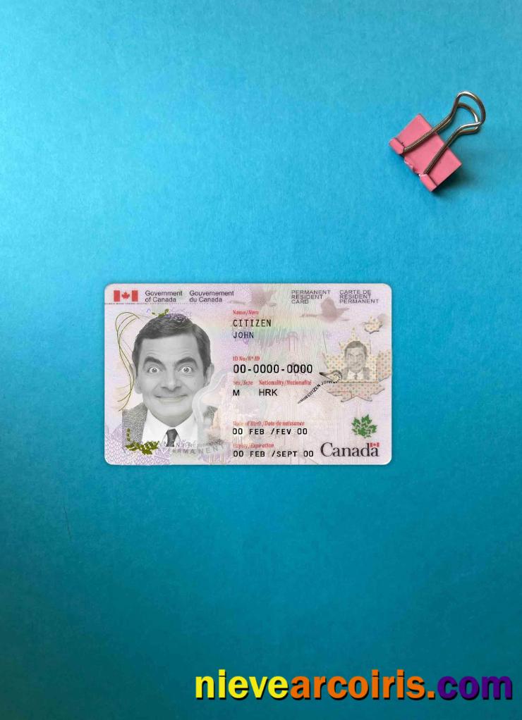 Canada permanent resident card version 2 photolook